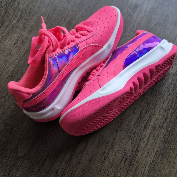 ​PUMA Cali Star "Glacial" Pink Iridescent Holographic Sneakers Women’s Size 6 - Picture 13 of 14